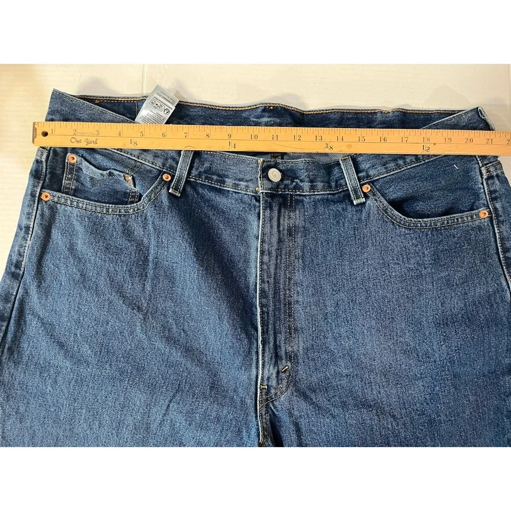 Levi's 550 Relaxed Fit Jeans Mens 44x30 Blue Denim Classic Tapered Leg
